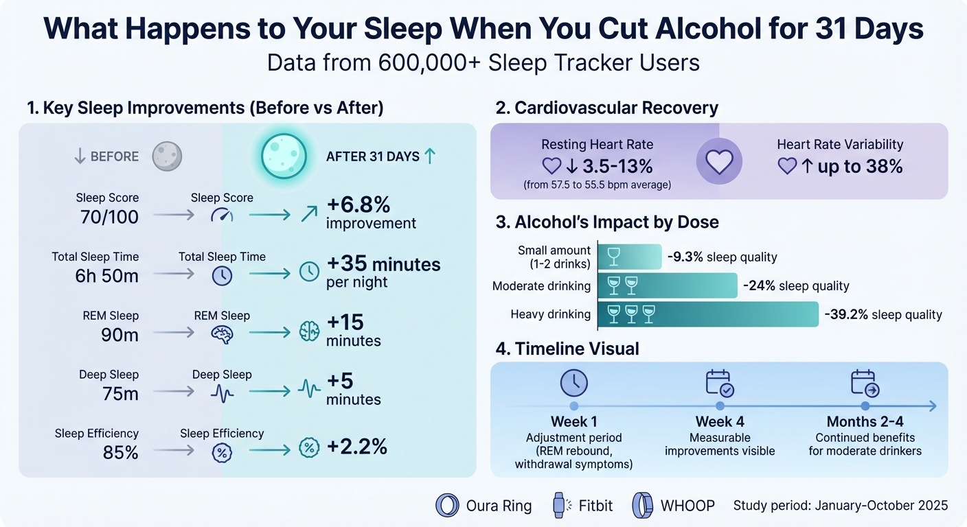 Sleep Improvements After 31 Days Without Alcohol: Key Metrics and Changes