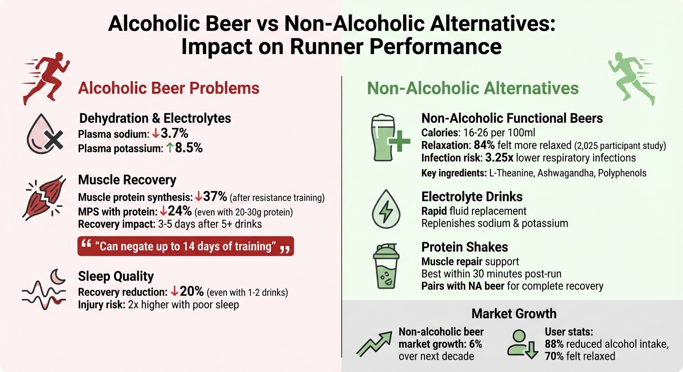 Alcoholic Beer vs Non-Alcoholic Alternatives for Runners: Performance Impact Comparison