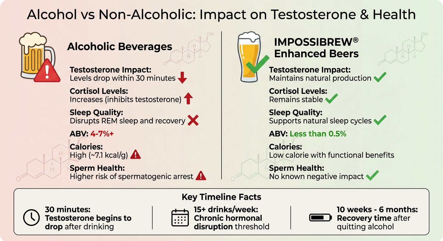 Alcohol vs Non-Alcoholic Beverages: Impact on Testosterone and Health
