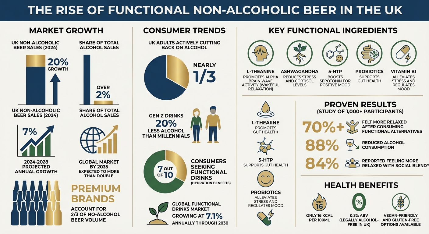 Functional Non-Alcoholic Beer Market Growth and Consumer Trends UK 2024