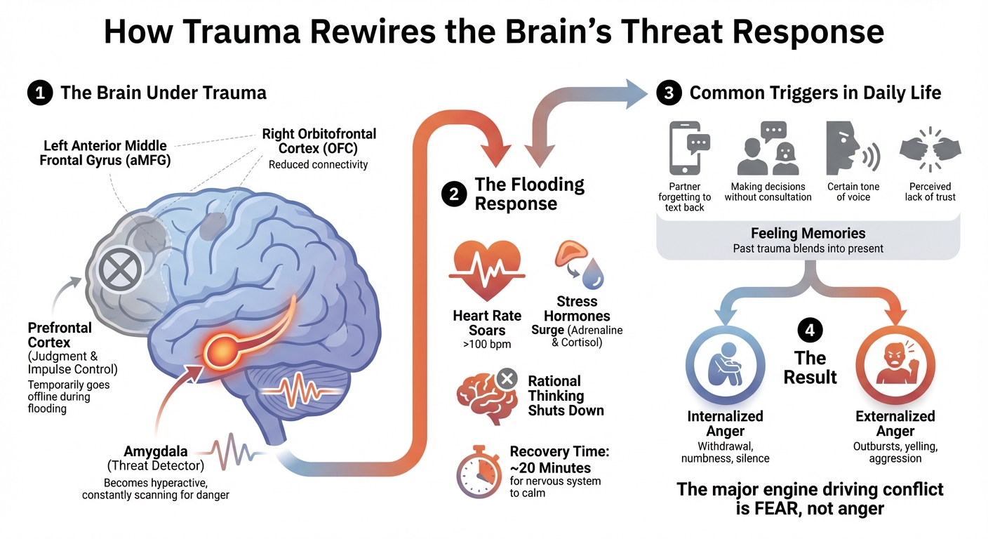 How Trauma Affects the Brain and Triggers Anger in Relationships