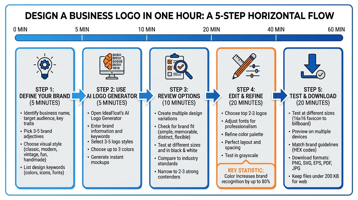 5-Step Process to Design a Professional Business Logo in One Hour