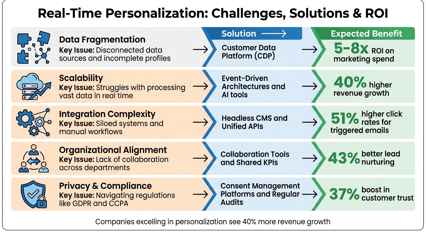 5 Real-Time Personalization Challenges and Solutions with ROI Benefits