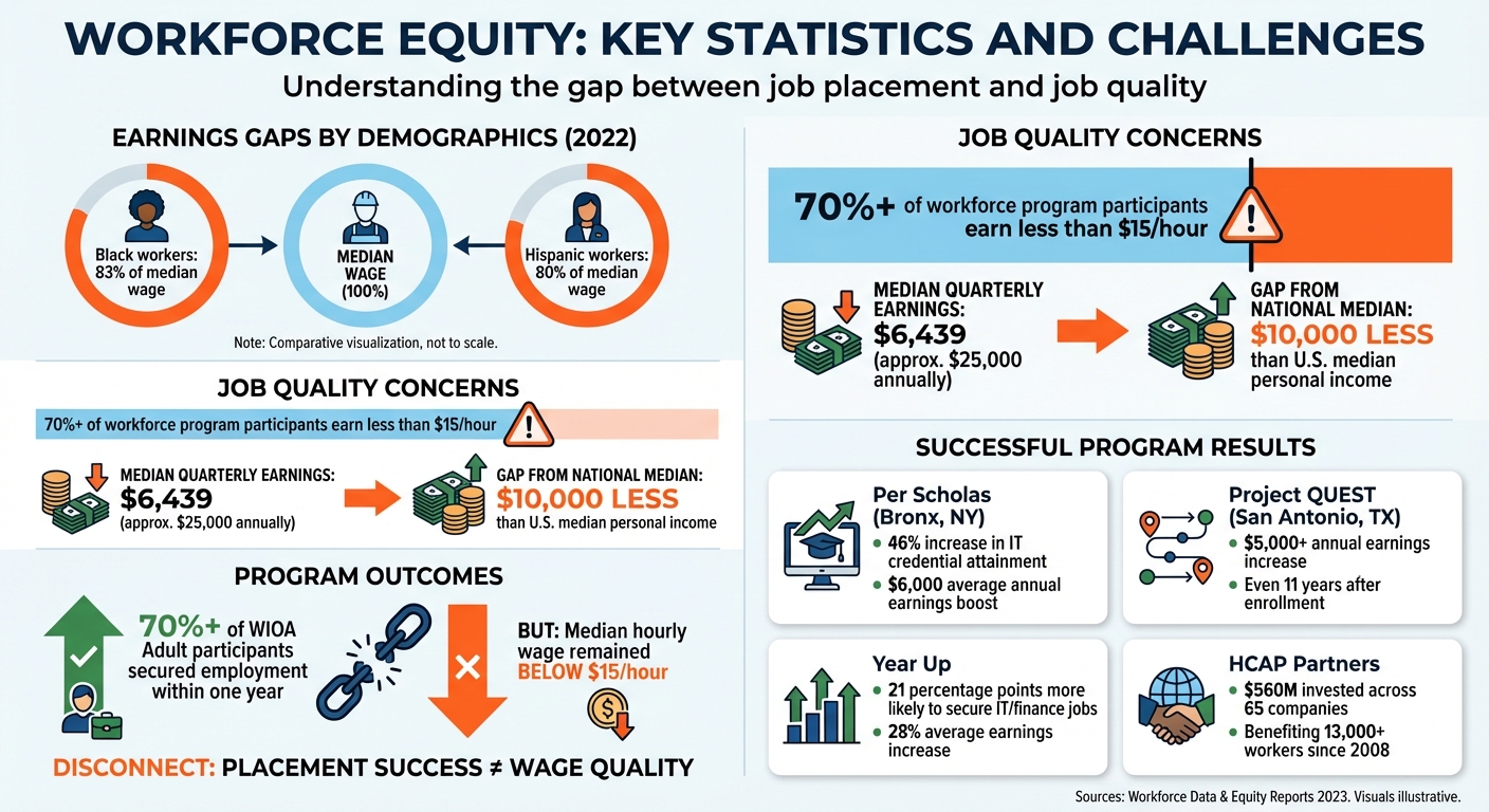 Workforce Equity Statistics: Wage Gaps, Earnings, and Job Quality Metrics