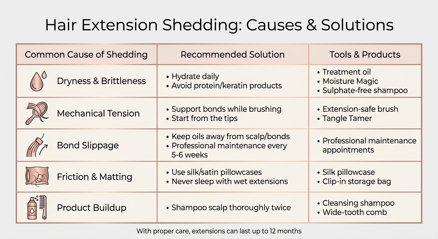 Hair Extension Shedding: Common Causes and Prevention Solutions