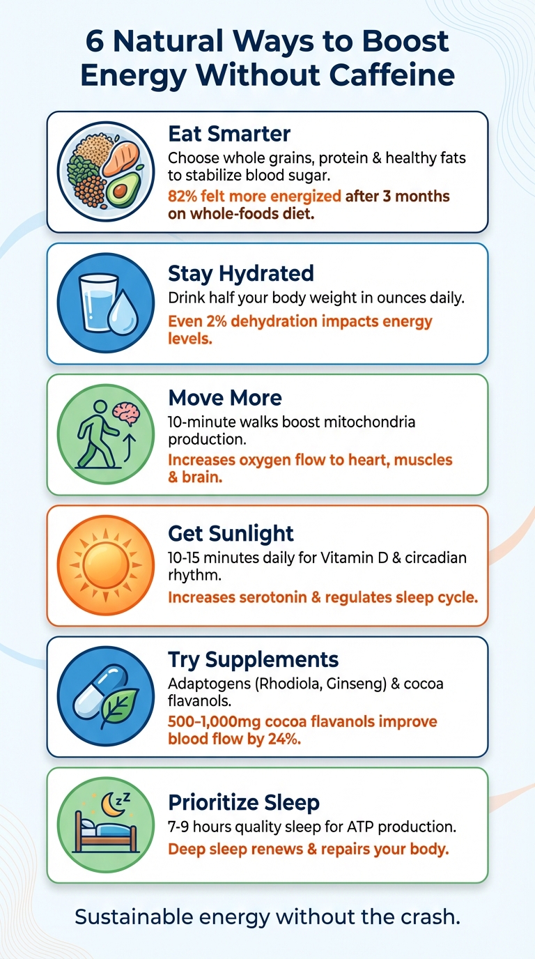6 Natural Ways to Boost Energy Without Caffeine
