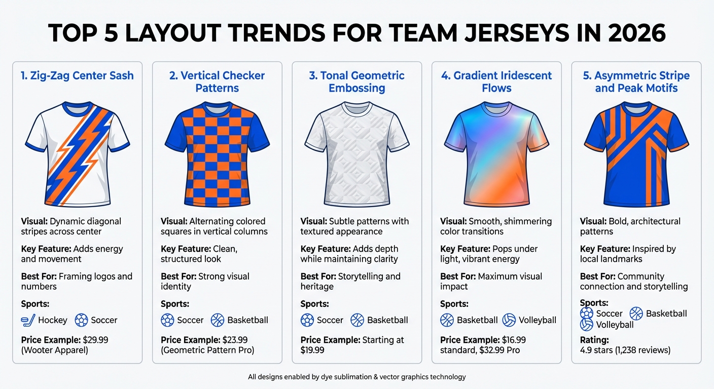 2026 Team Jersey Layout Trends Comparison Guide