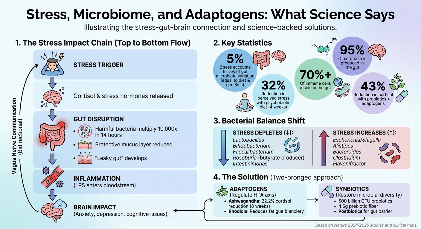 How Stress Disrupts the Gut-Brain Axis: A Visual Guide