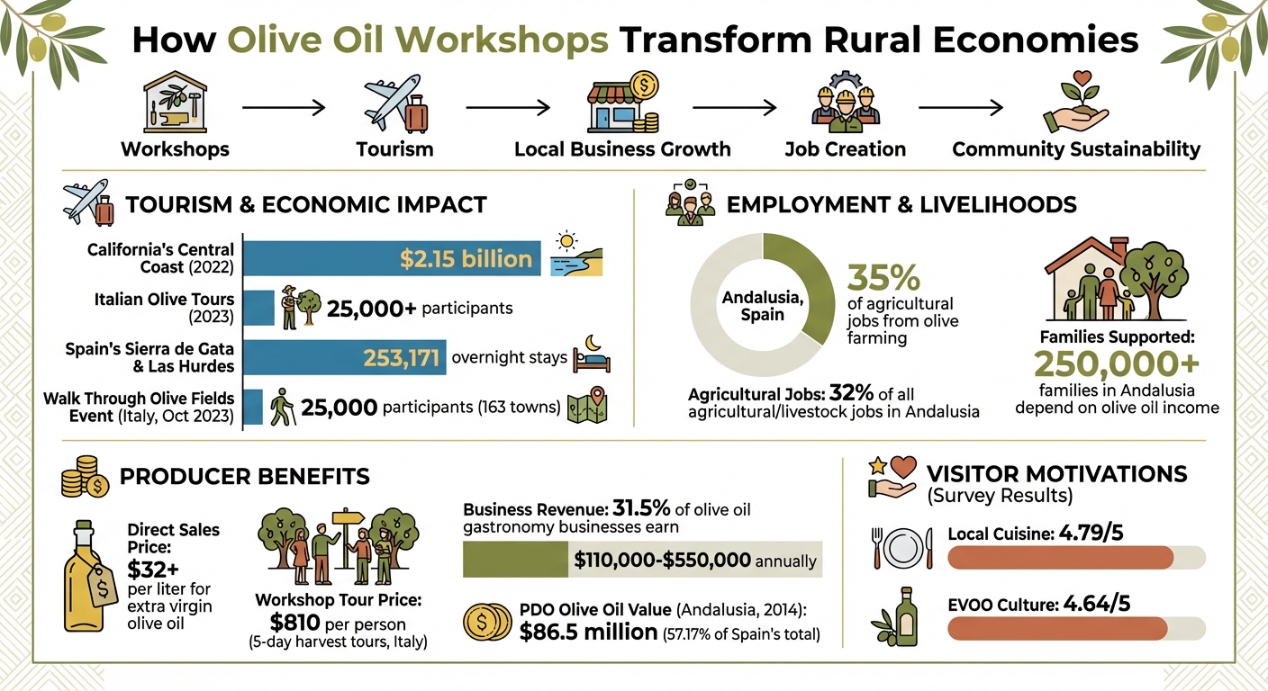 Economic Impact of Olive Oil Workshops on Local Economies
