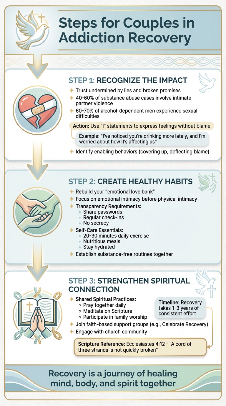 Christian Counseling Addiction Recovery: 3-Step Process for Couples