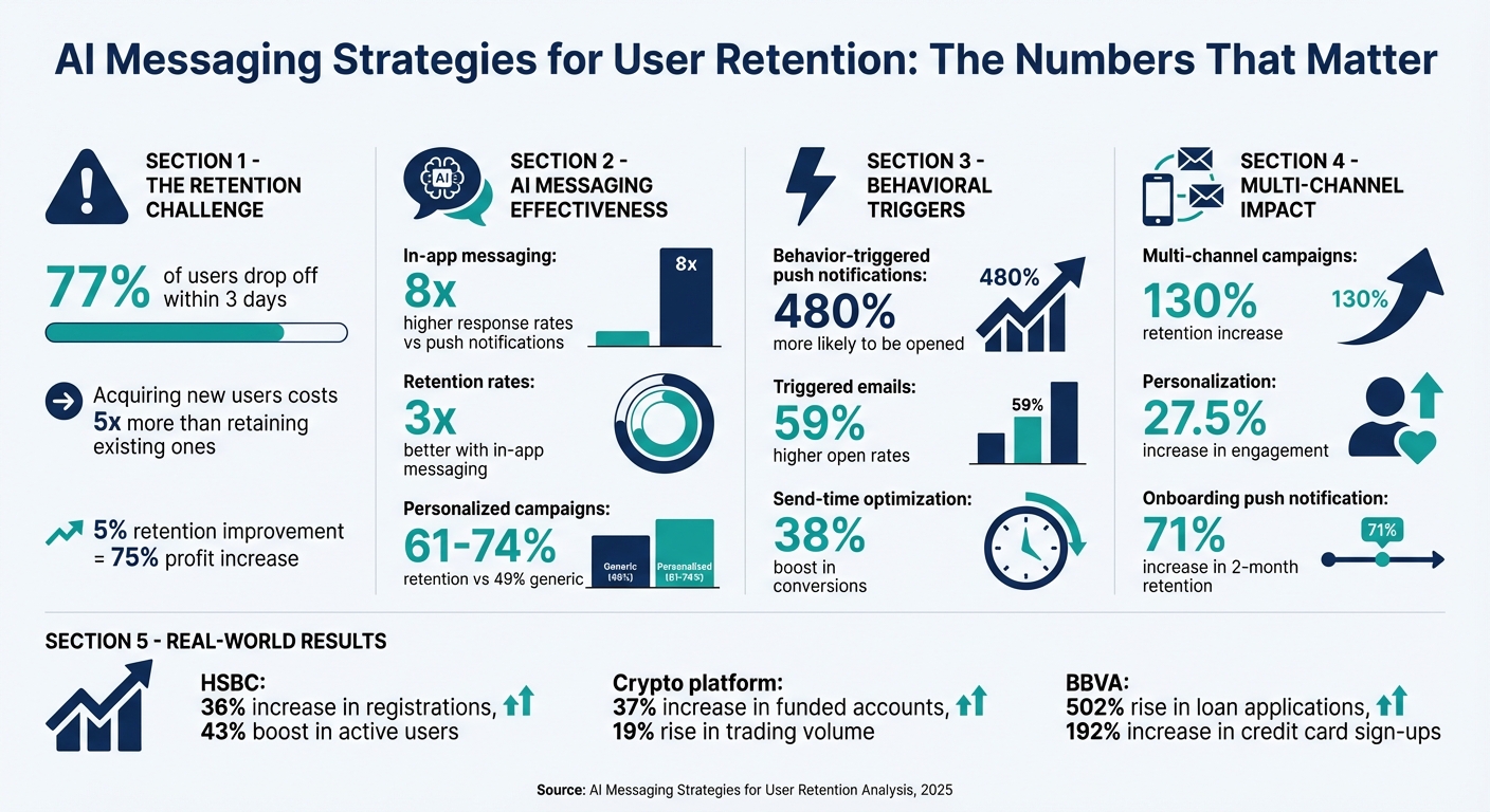AI Messaging Impact on Trading Platform User Retention: Key Statistics