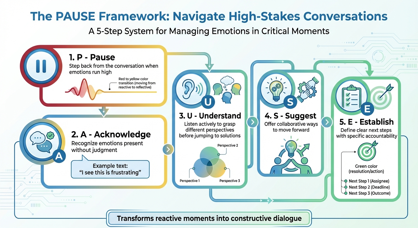PAUSE Framework: 5-Step Emotional Regulation System for Tech Leaders