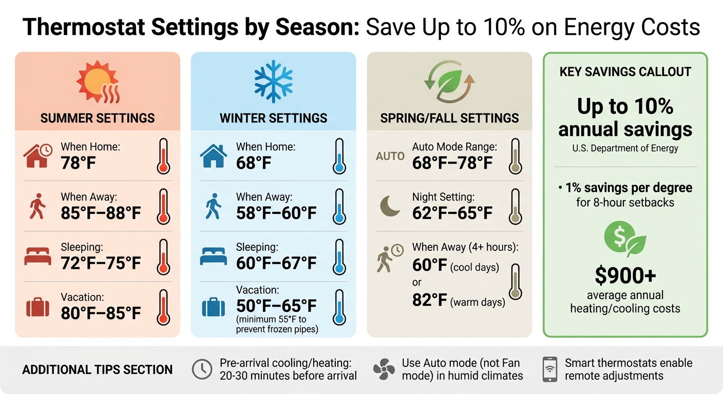 Seasonal Thermostat Temperature Settings Guide for Year-Round Energy Savings