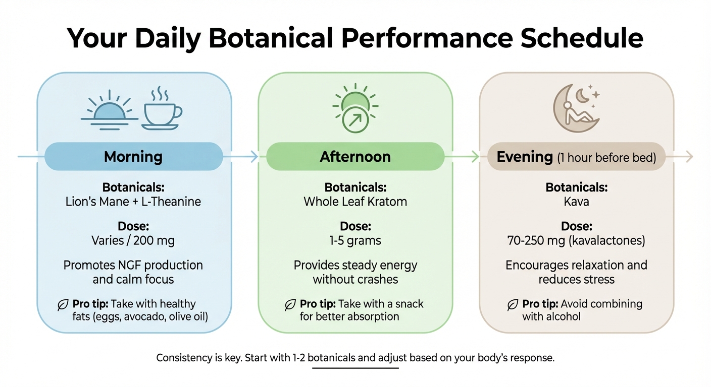 Daily Botanical Supplement Timing Guide for Founders