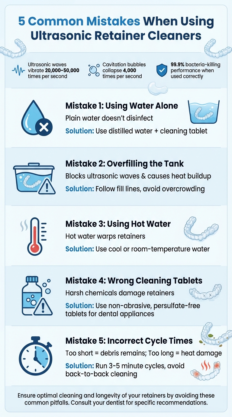 5 Common Mistakes When Using Ultrasonic Retainer Cleaners