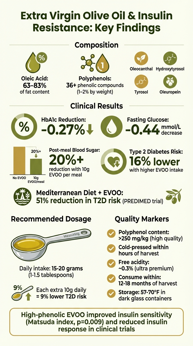 Extra Virgin Olive Oil Benefits for Insulin Resistance and Type 2 Diabetes Prevention