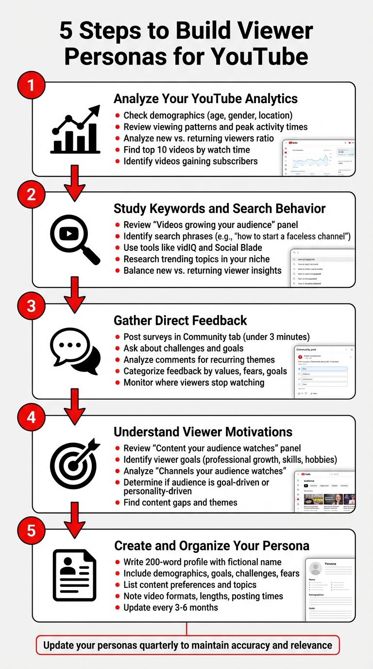 5-Step Process to Build YouTube Viewer Personas