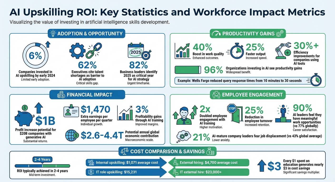 AI Upskilling ROI: Key Statistics and Workforce Impact Metrics