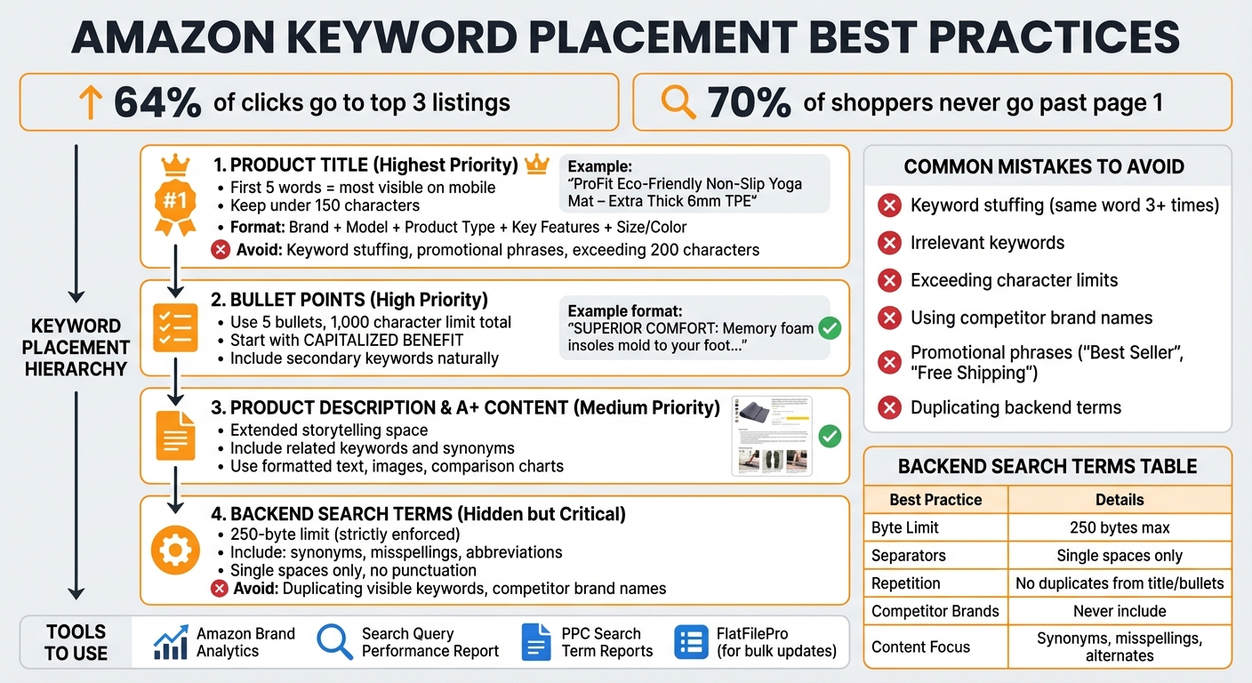Amazon Listing Keyword Placement Best Practices Guide 2025