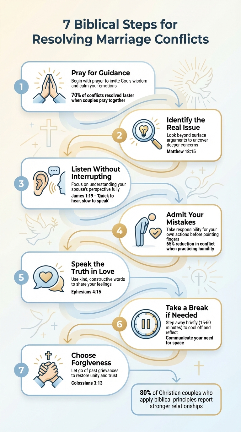 7 Biblical Steps for Resolving Marriage Conflicts