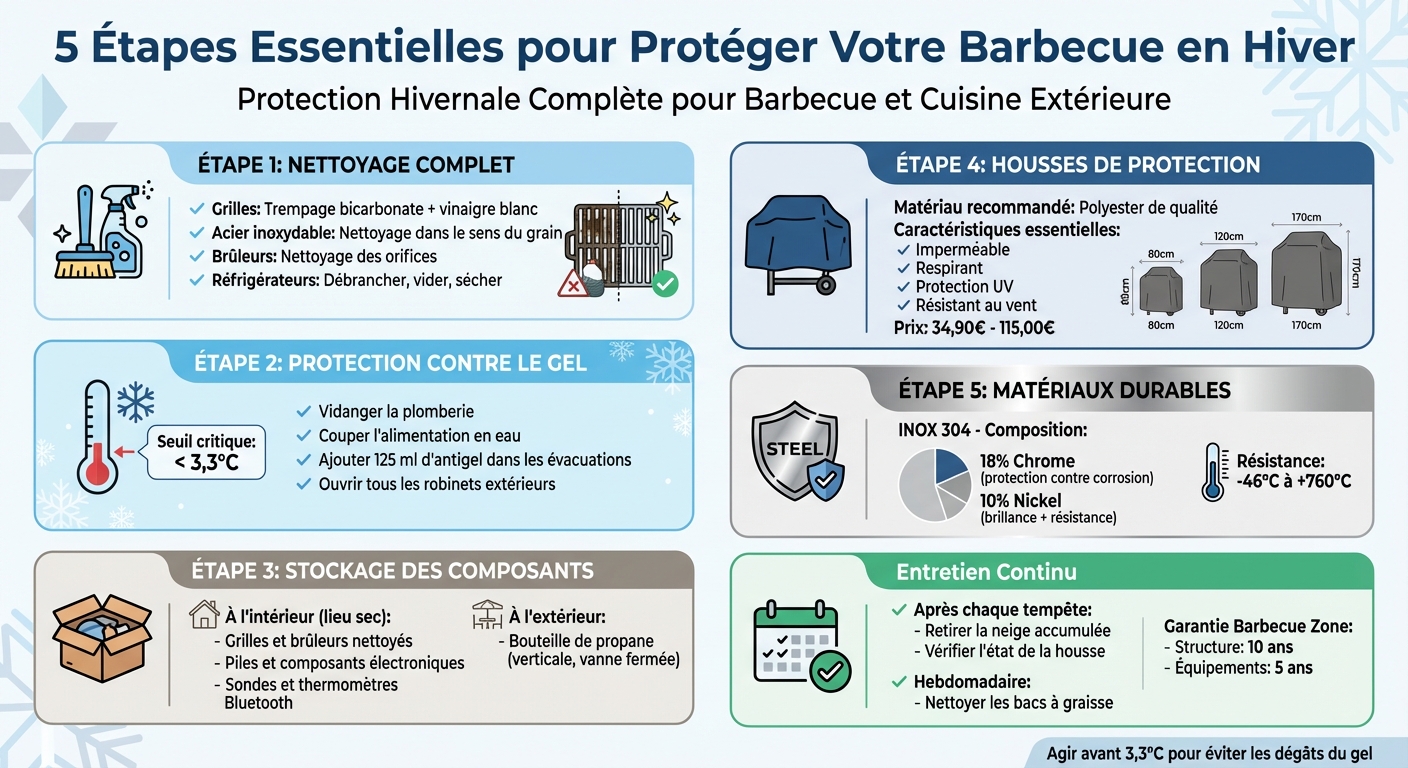 Guide complet de protection hivernale pour barbecue et cuisine extérieure