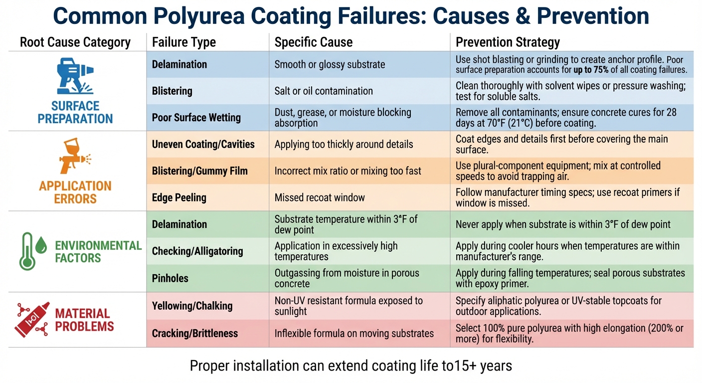 Signs Of Poor Polyurea Coating Application 5 Common Polyurea Coating Failures: Causes And Prevention Strategies