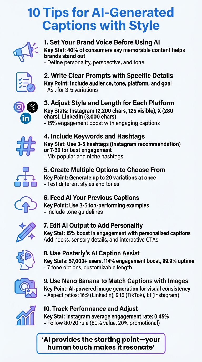 10 Tips for Creating AI-Generated Captions with Brand Style