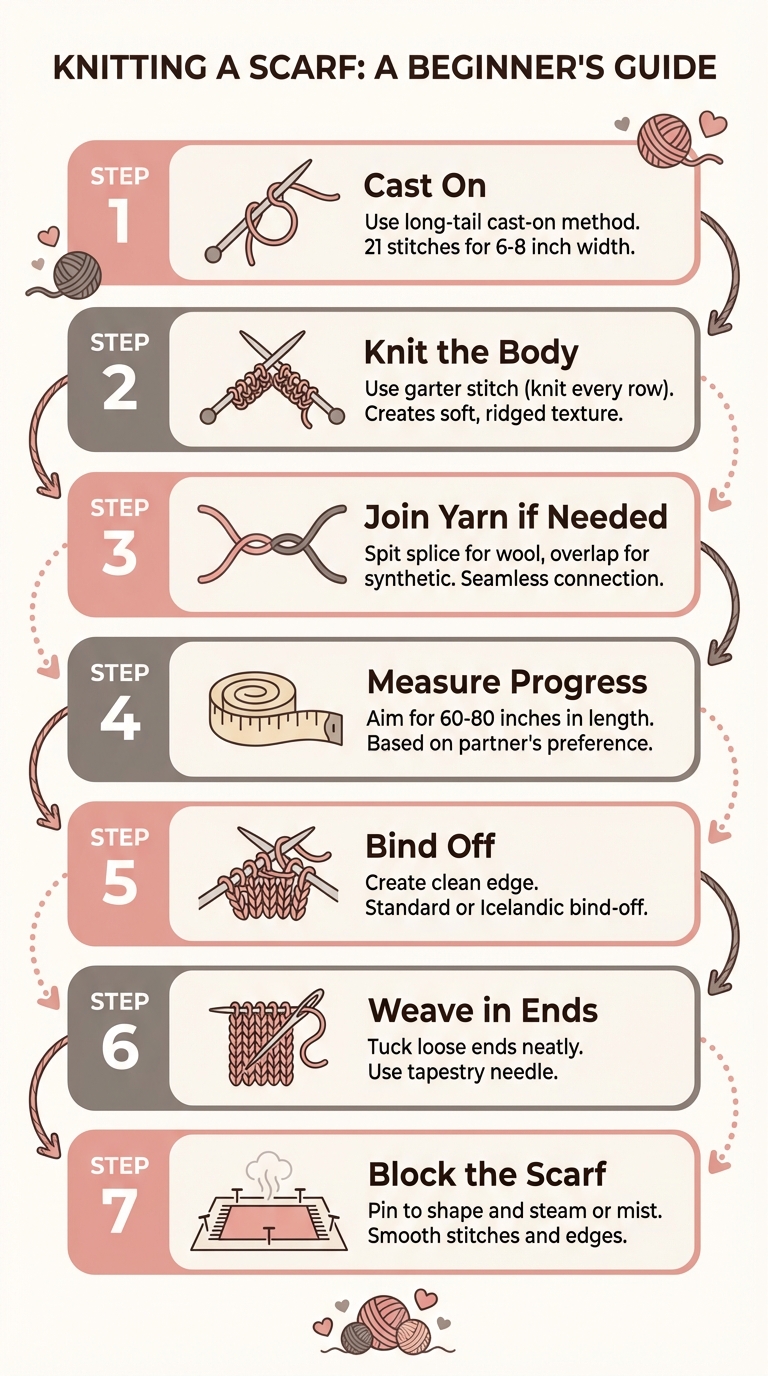 7 Steps to Knit Your First Scarf: Beginner's Guide