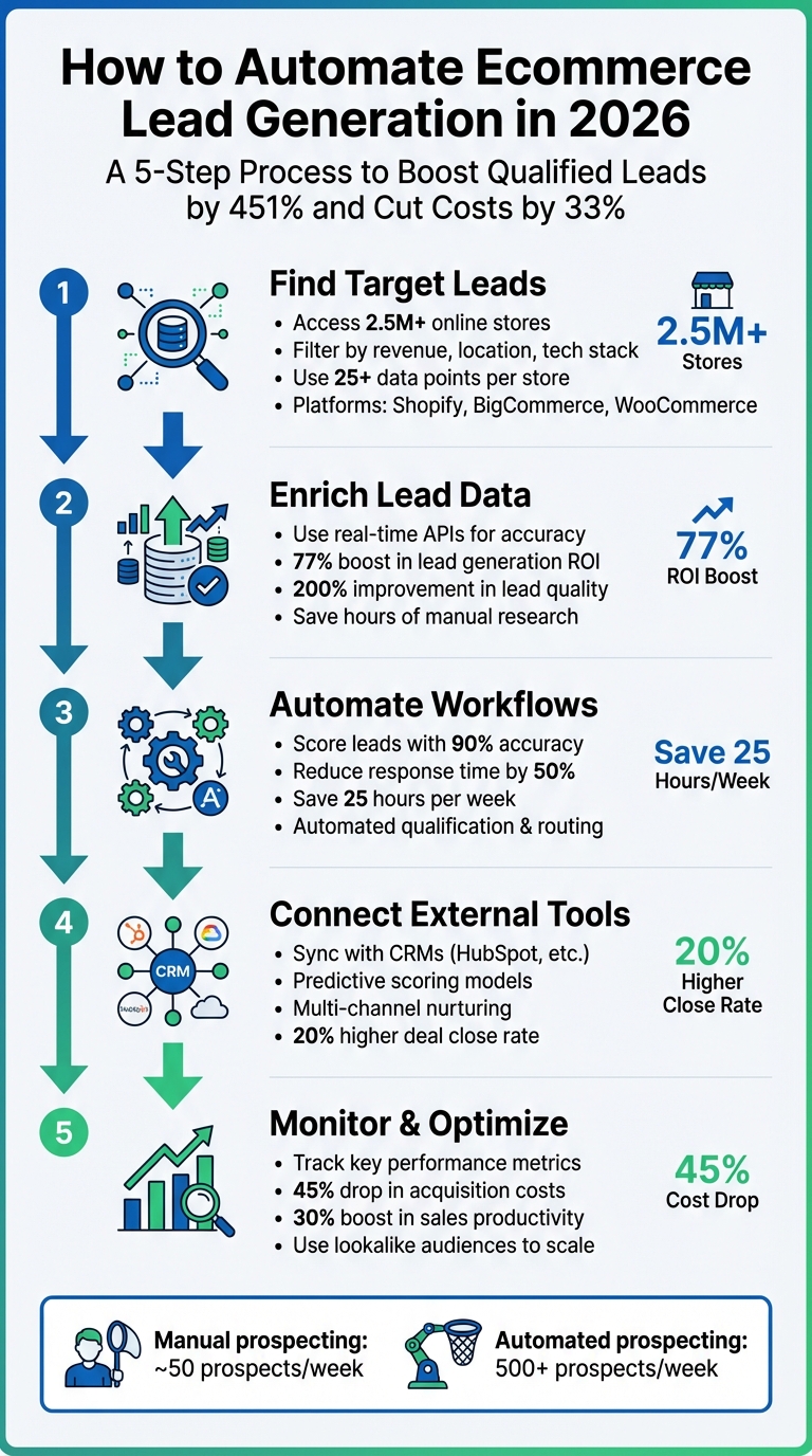 5-Step Ecommerce Lead Generation Automation Process for 2026