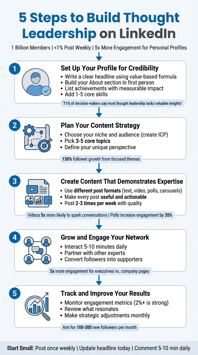 5-Step Process to Build Thought Leadership on LinkedIn