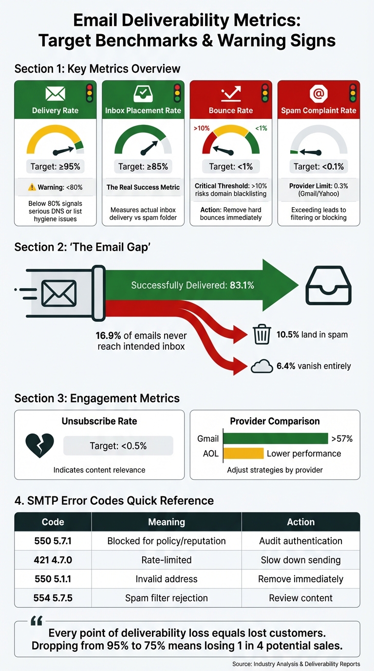 Email Deliverability Metrics and Benchmarks Guide