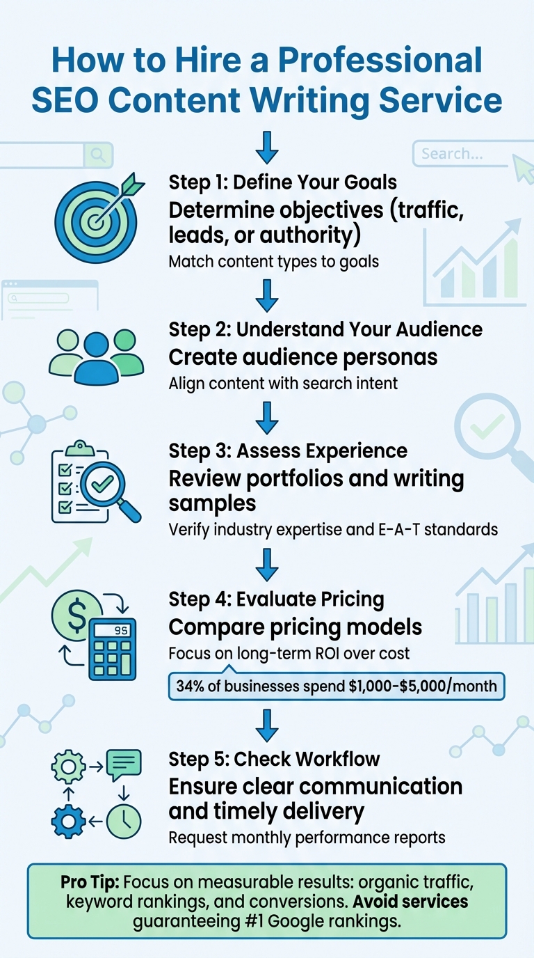 5-Step Process to Hire Professional SEO Content Writing Services