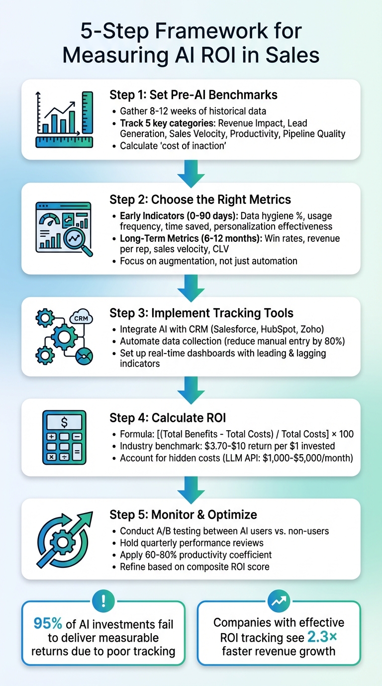 5-Step Framework for Measuring AI ROI in Sales