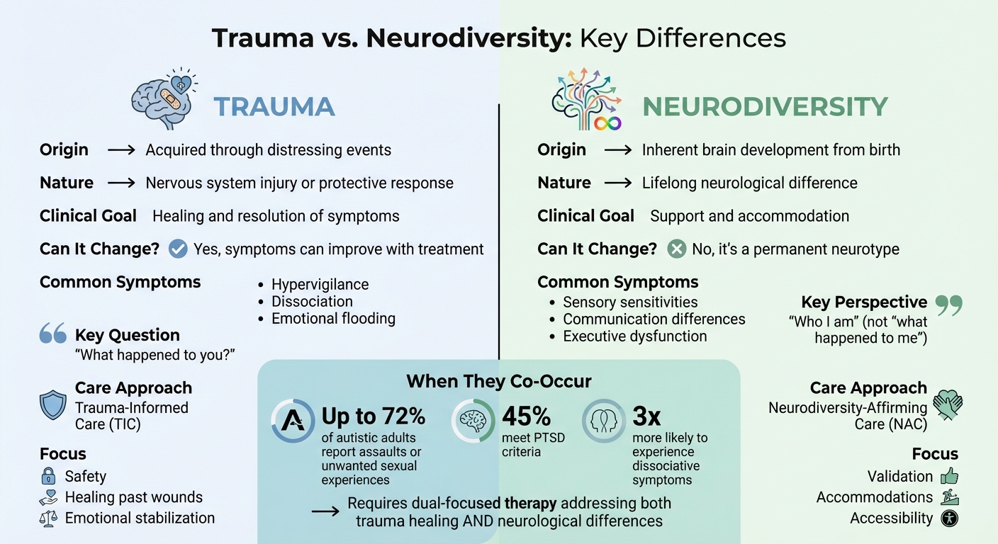 Trauma vs Neurodiversity: Key Differences in Counseling Approaches