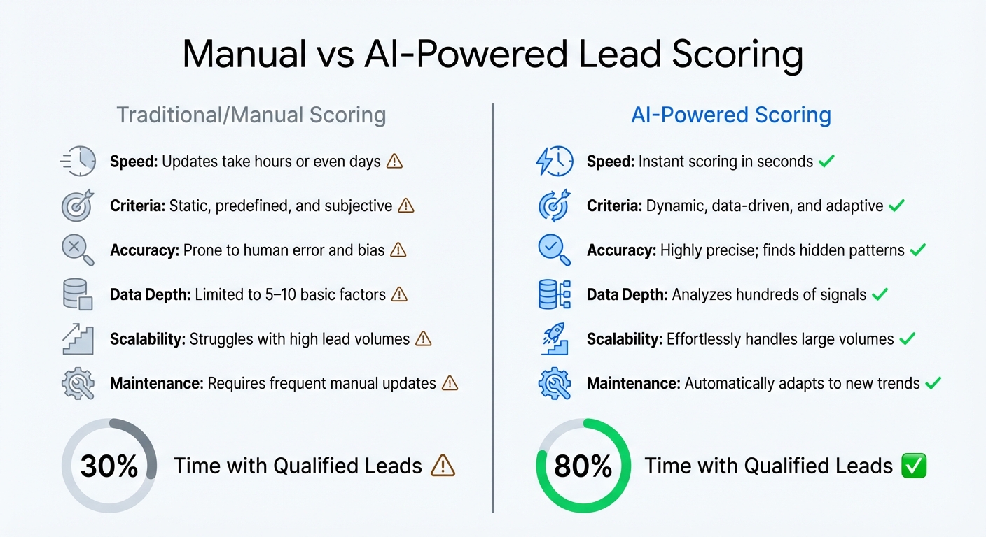 Manual vs AI-Powered Lead Scoring Comparison