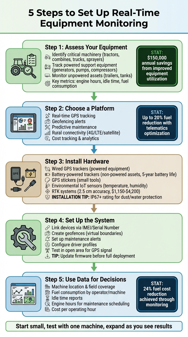 5-Step Process for Setting Up Real-Time Equipment Monitoring