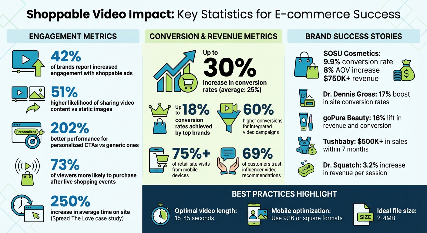 Shoppable Video Statistics: Conversion Rates and Revenue Impact for E-commerce