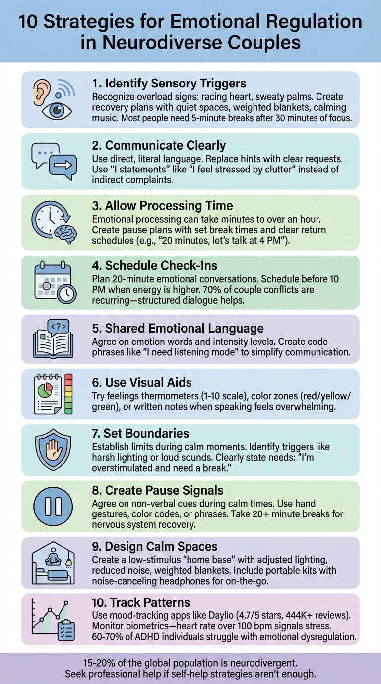 10 Emotional Regulation Strategies for Neurodiverse Couples