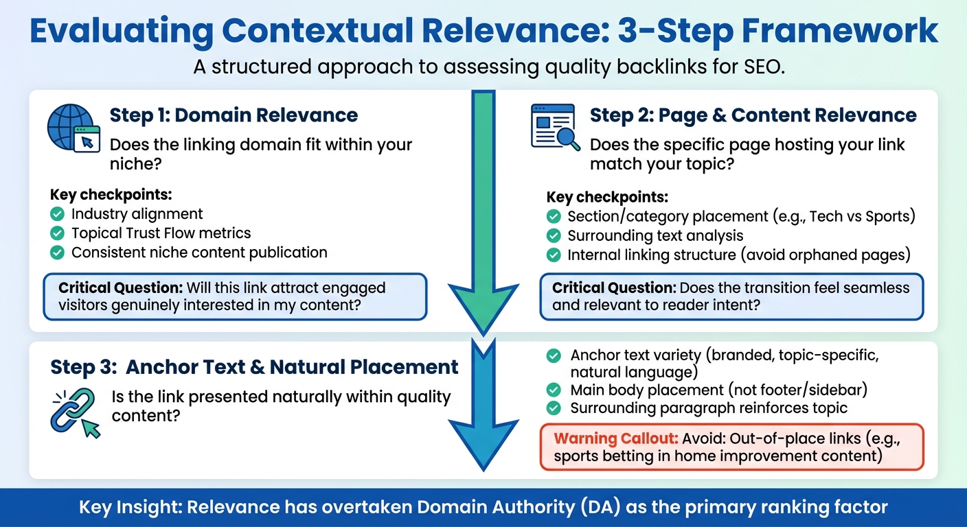 How to Evaluate Contextual Relevance in Backlinks: 3-Step Assessment Framework
