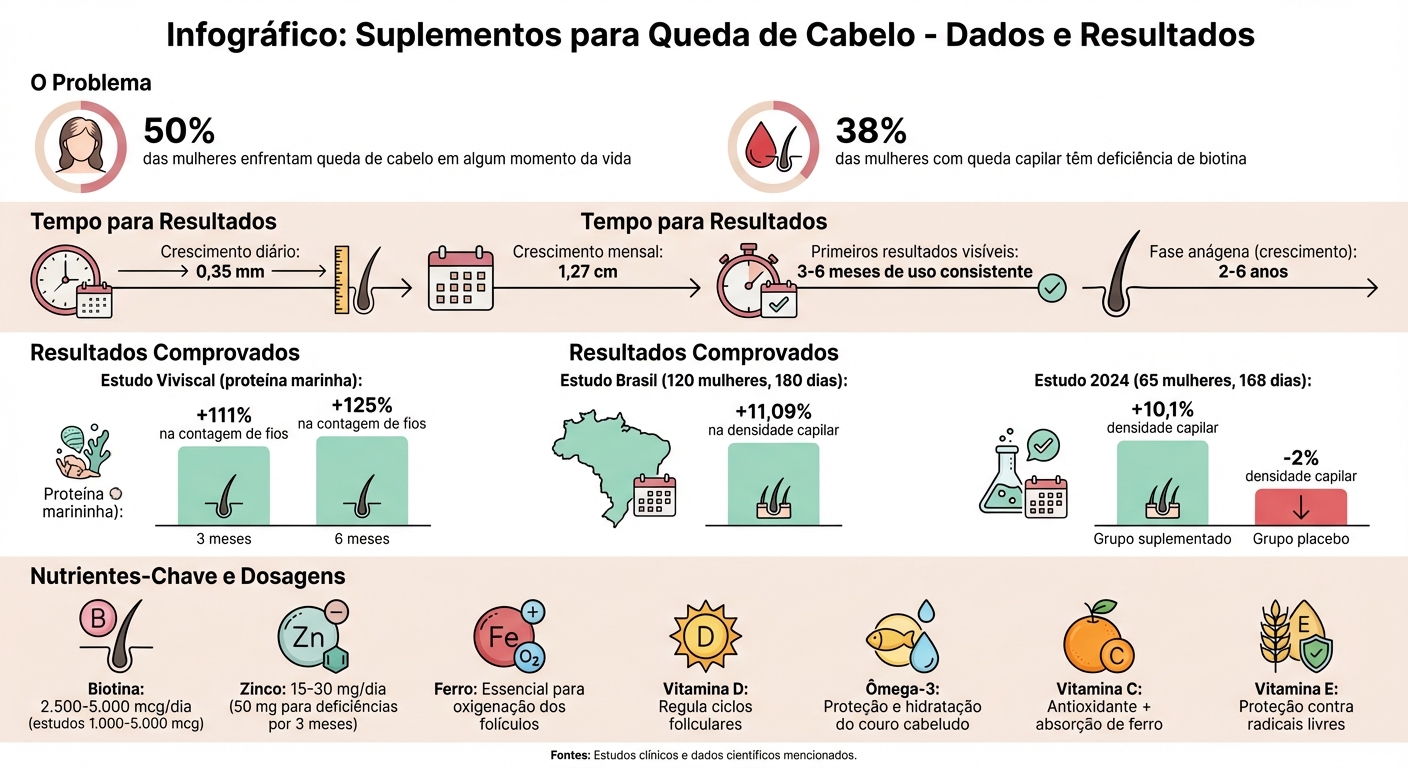 Resultados e Nutrientes Essenciais para Crescimento Capilar