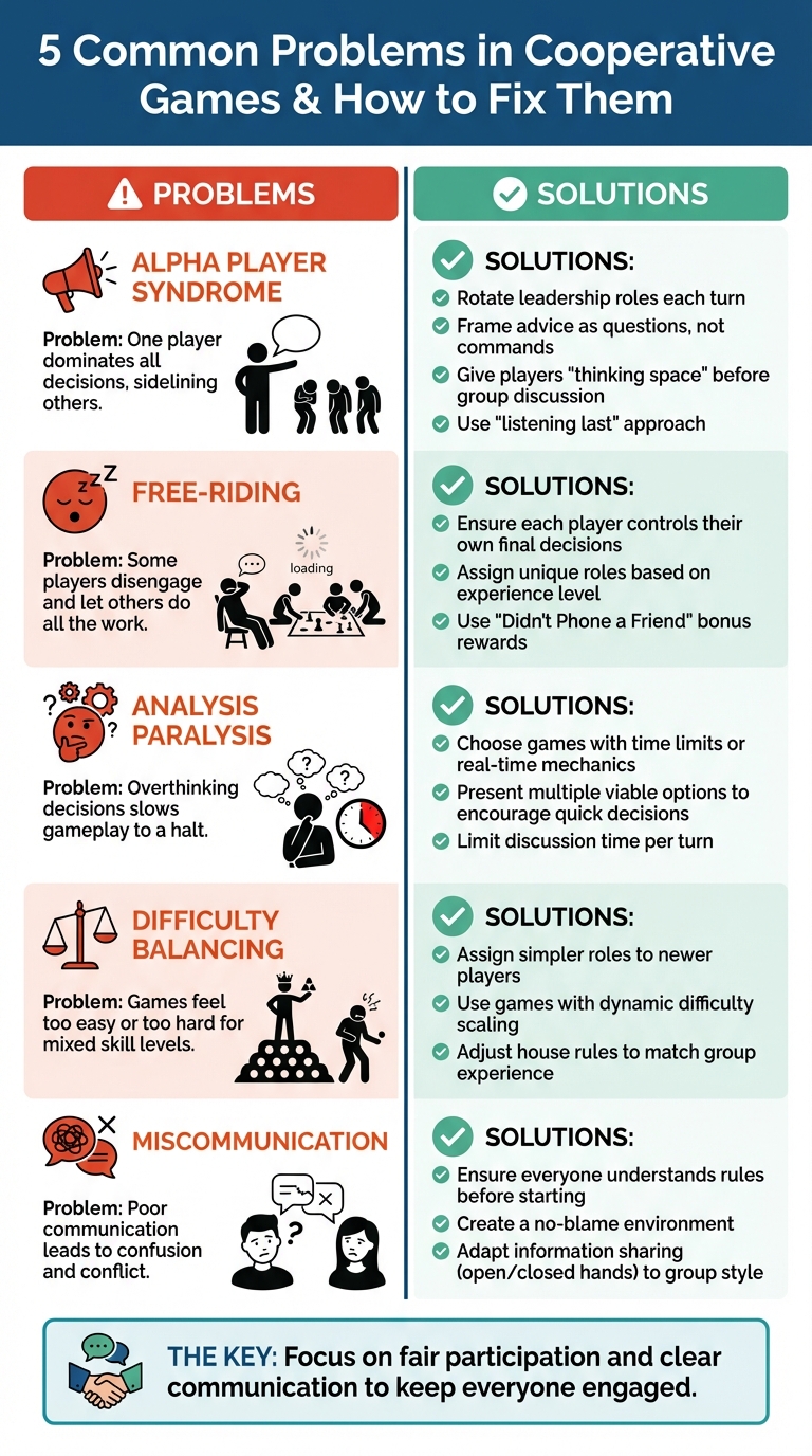 5 Common Cooperative Game Problems and Their Solutions