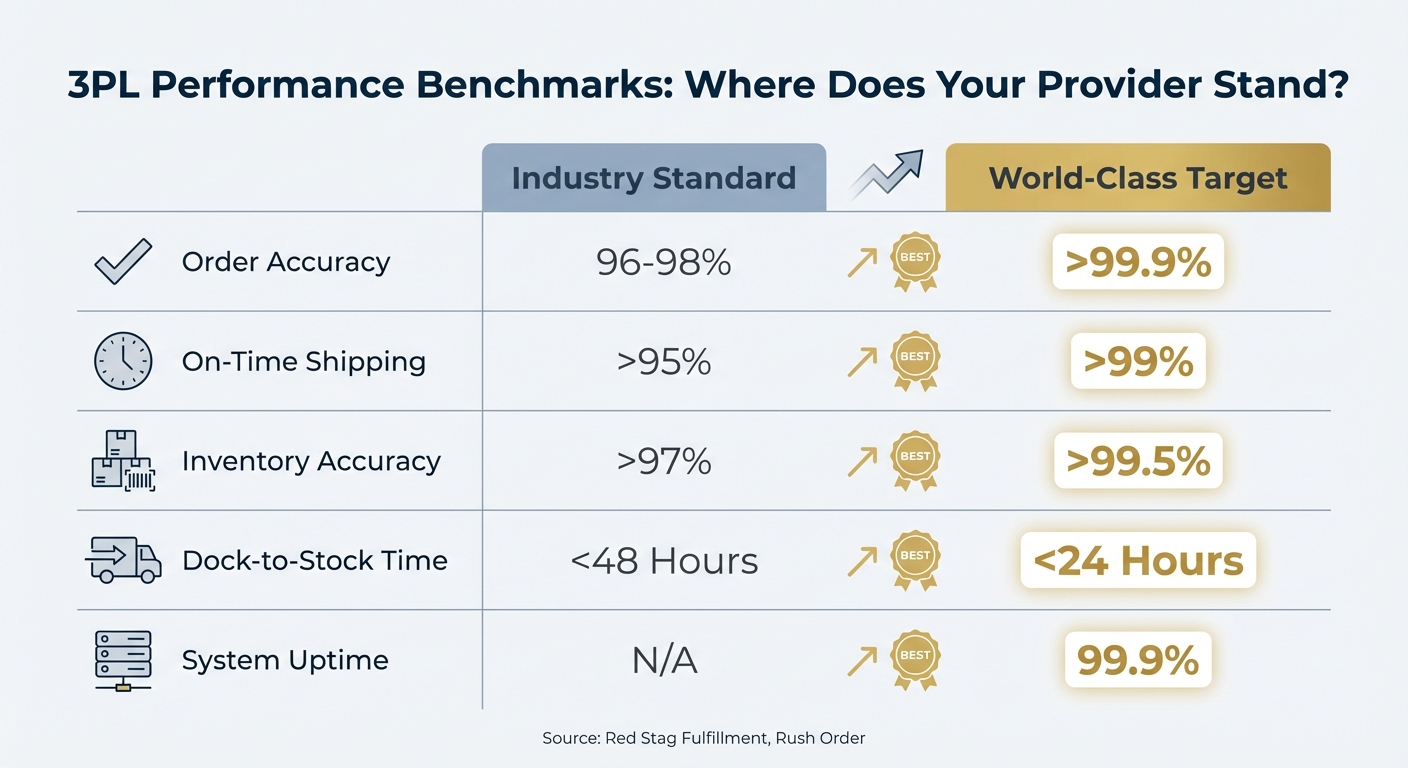 3PL Performance Metrics: Industry Standards vs World-Class Targets