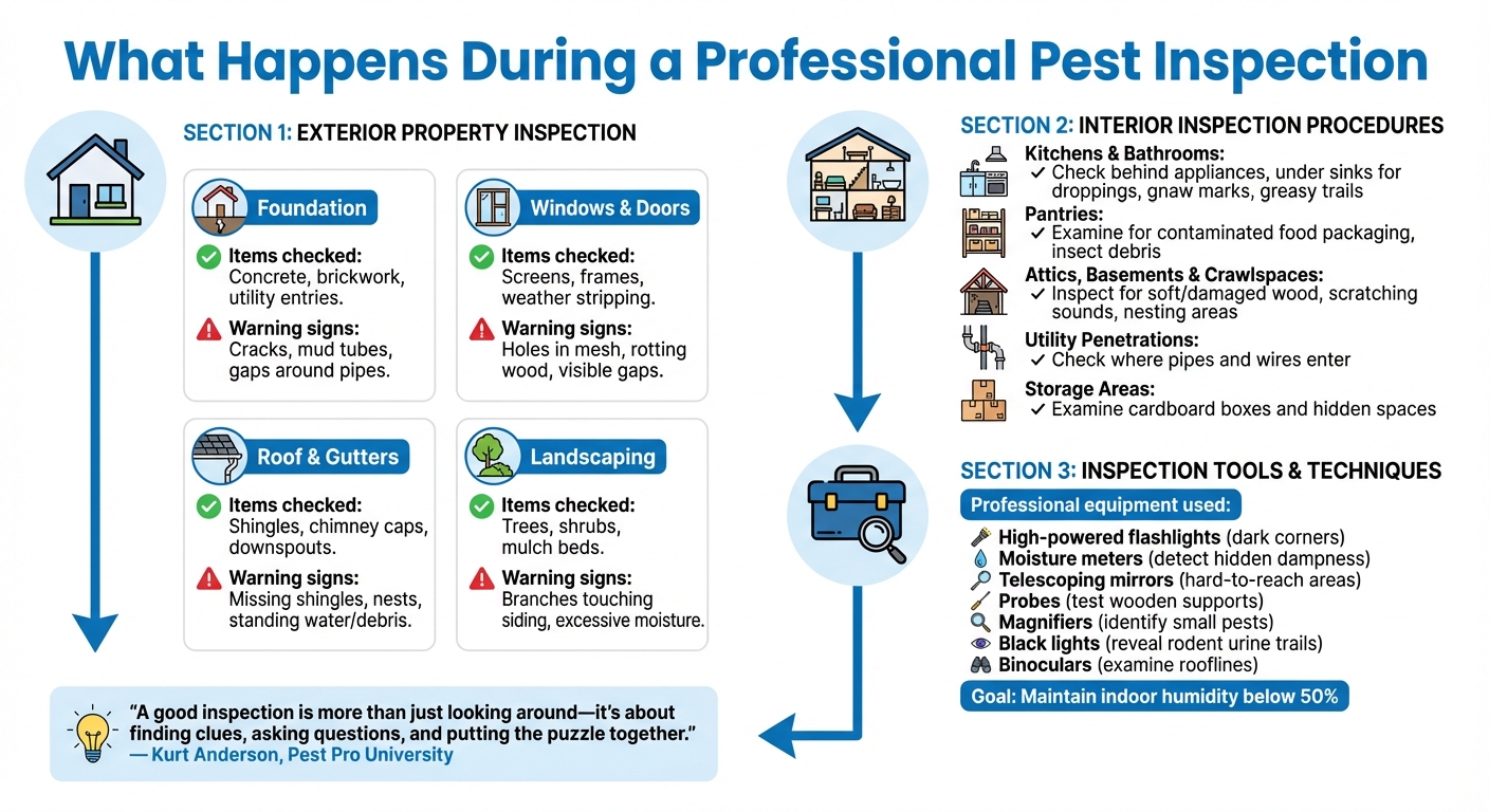Complete Pest Inspection Process: Exterior to Interior Assessment