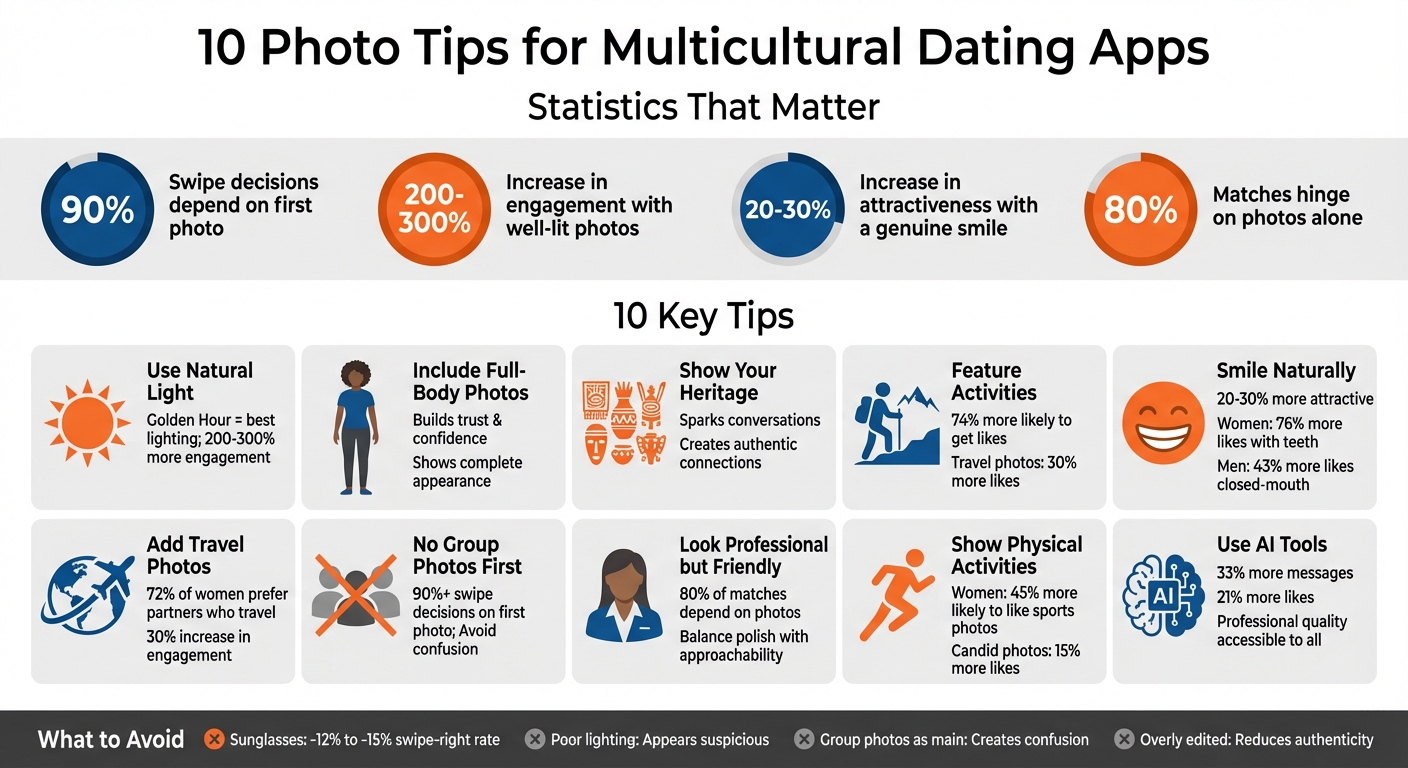 10 Photo Tips for Multicultural Dating Apps: Key Statistics and Impact