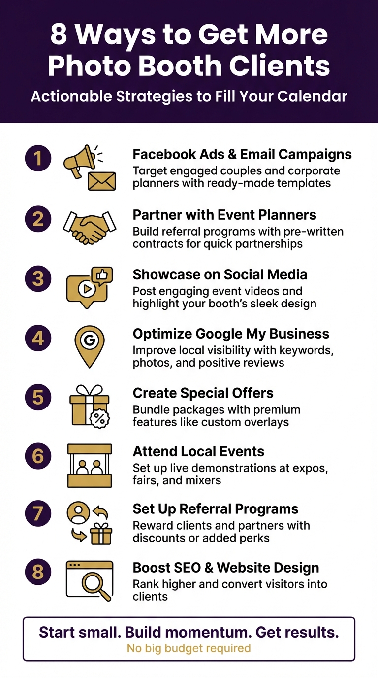 8 Proven Strategies to Get More Photo Booth Bookings