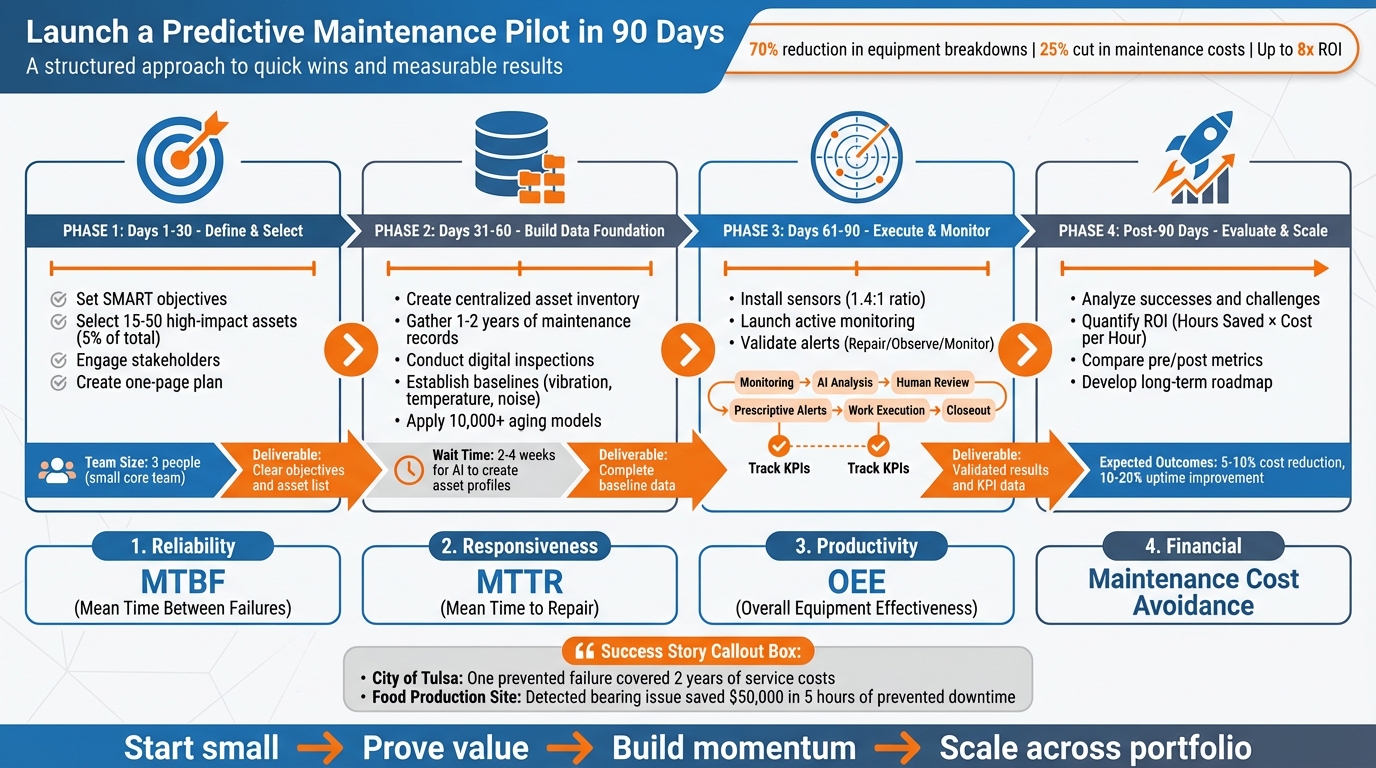 90-Day Predictive Maintenance Pilot Implementation Timeline