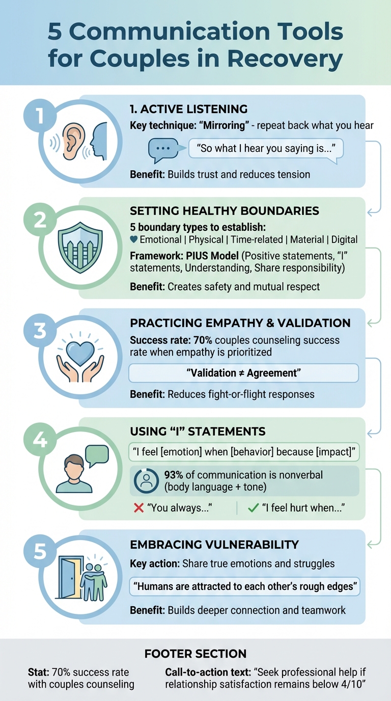 5 Essential Communication Tools for Couples in Recovery