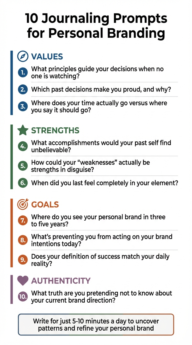 10 Journaling Prompts for Personal Branding Self-Discovery