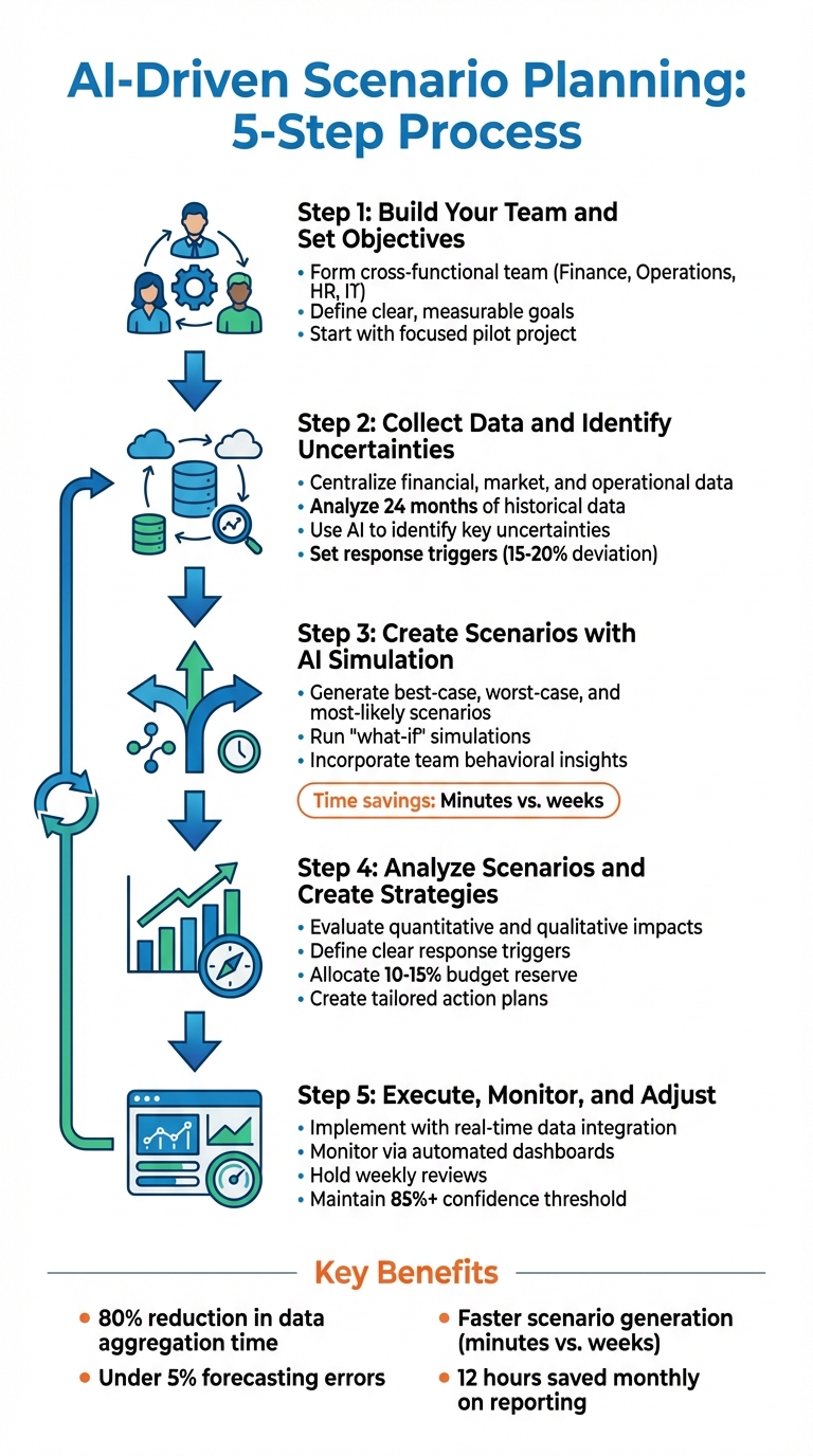 5-Step AI-Driven Scenario Planning Process Guide