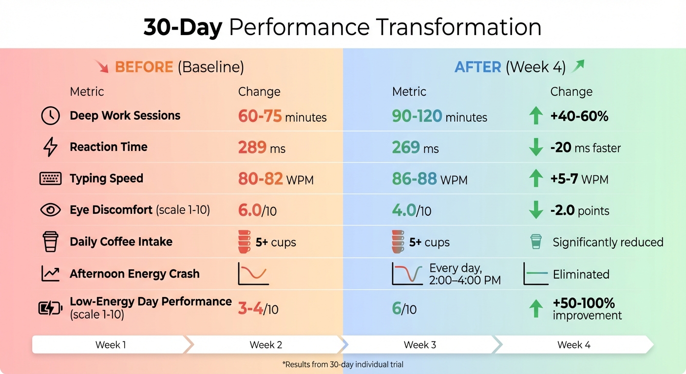 Founders Fuel 30-Day Trial Results: Before vs After Performance Metrics